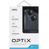 UNIQ Optix Glass Aluminum Camera Lens Protector for iPhone 14 / 14 Plus Camera Lens with Applicator - Black - (Uni001180-0)