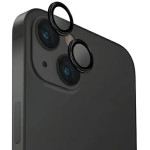 UNIQ Optix Glass Aluminum Camera Lens Protector for iPhone 15 / 15 Plus Camera Lens with Applicator - Black - (Uni001173-0)