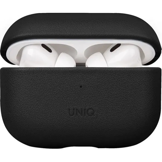 UNIQ Terra Genuine Leather case for AirPods Pro 2 - black - (Uni000873-0)