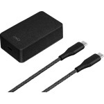 UNIQ Versa Slim LITHOS Collective USB-C PD 18W wall charger + USB-C / USB-C cable - black - (Uni000003-0)