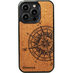 Bewood Traveler Merbau wooden case for iPhone 15 Pro - (BWD12484-0)
