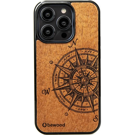 Bewood Traveler Merbau wooden case for iPhone 15 Pro - (BWD12484-0)