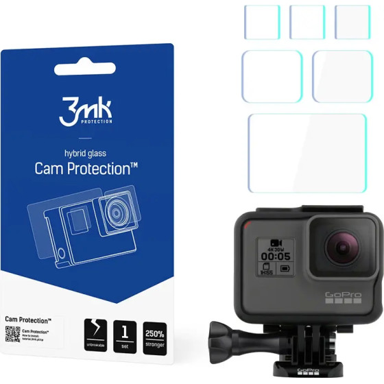 3mk Protection 3mk Cam Protection Protective Glass for GoPro Hero 5/6/7 - (105889-0)