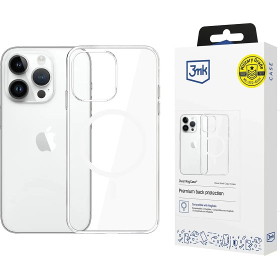 3mk Protection 3mk Clear MagCase Case for Apple iPhone 14 Pro - Transparent - (W-3CleMagC-AiP14P-0)
