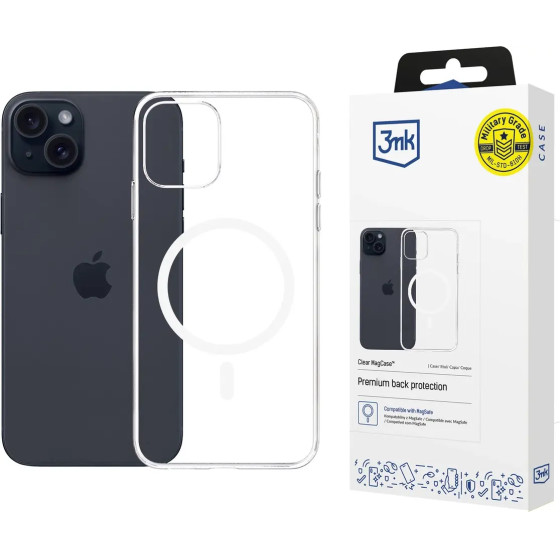 3mk Protection 3mk Clear MagCase for Apple iPhone 15 Plus - transparent - (W-3CleMagC-AiP15Plu-0)