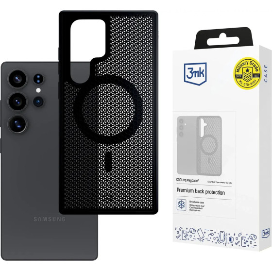 3mk Protection 3mk COOLing MagCase for Samsung Galaxy S25 Ultra - Black - (W-3CoolMagC-SGS25U-0)