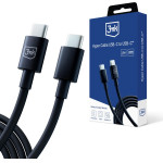 3mk Protection 3mk Hyper Cable USB-C / USB-C 100W 1.2m - Black - (153008-0)