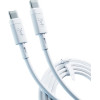 3mk Protection 3MK HyperSilicone Cable USB-C / USB-C white cable 1m 60W 3A - (139229-0)