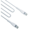 3mk Protection 3MK HyperSilicone Cable USB-C / USB-C white cable 1m 60W 3A - (139229-0)