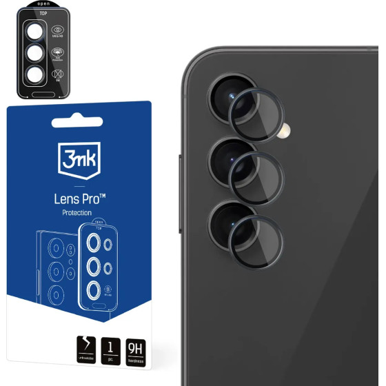 3mk Protection 3mk Lens Protection Pro Camera Cover for Samsung Galaxy A14 / A34 5G - Black - (149778-0)