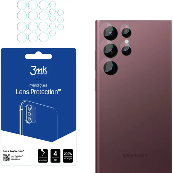 3mk Protection 3mk Lens Protection(TM) hybrid camera glass for Samsung Galaxy S22 Ultra 5G - (141020-0)