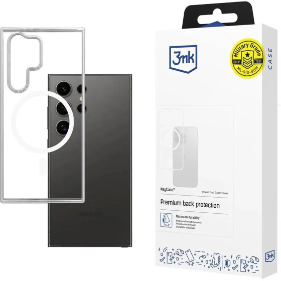 3mk Protection 3mk MagCase case with magnetic module for Samsung Galaxy S24 Ultra - transparent - (155534-0)