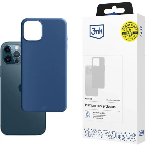 3mk Protection 3mk Matt Case for iPhone 12 / iPhone 12 Pro - Blue - (108153-0)