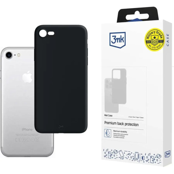 3mk Protection 3mk Matt Case for iPhone 7 / 8 - black - (108050-0)