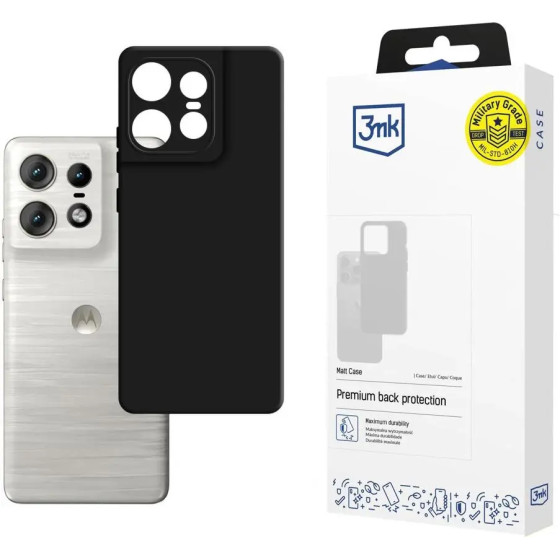 3mk Protection 3mk Matt Case for Motorola Edge 50 Pro - Black - (W-3MatCas-MoEd27-0)