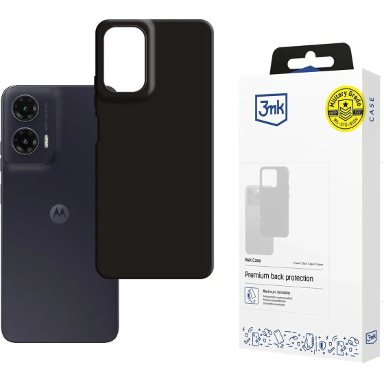 3mk Protection 3mk Matt Case for Motorola Moto G35 5G - Black - (W-3MatCas-MMG35-0)