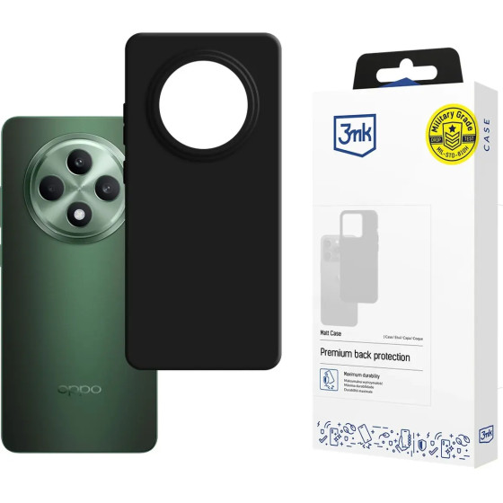 3mk Protection 3mk Matt Case for Oppo Reno 12 FFS - black - (W-3MatCas-Op12F-0)