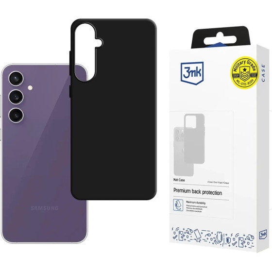 3mk Protection 3mk Matt Case for Samsung Galaxy S24 FE - Black - (W-3MatCas-SaS24FE-0)