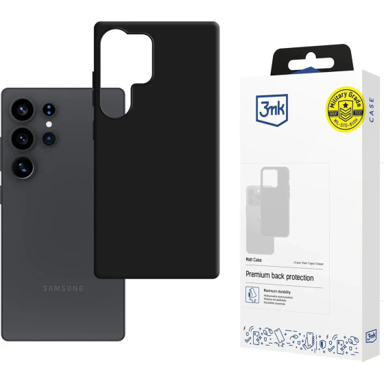 3mk Protection 3mk Matt Case for Samsung Galaxy S25 Ultra - Black - (W-3MatCas-SGS25U-0)