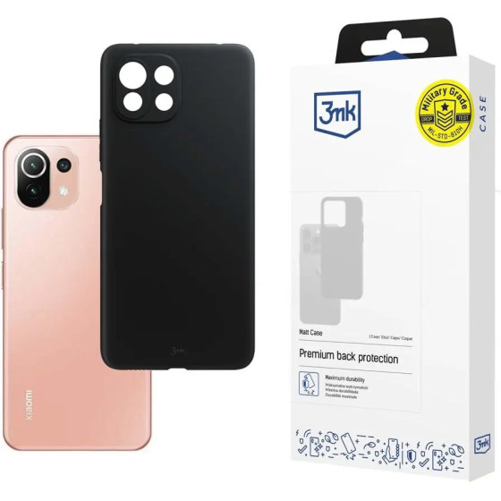 3mk Protection 3mk Matt Case for Xiaomi Mi 11 Lite / 11 Lite 5G / 11 Lite 5G NE - black - (132077-0)