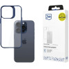3mk Protection 3mk Satin Armor Case+ Blue for Apple iPhone 15 Pro Max - Transparent - (W-3SaArCpBu-AiP15PM-0)