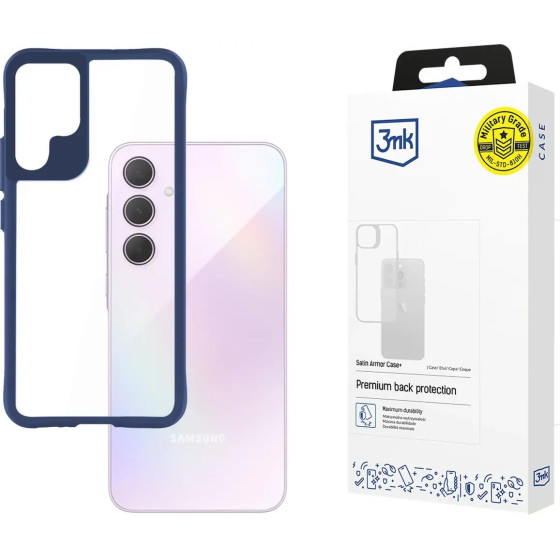 3mk Protection 3mk Satin Armor Case+ Blue for Samsung Galaxy A35 5G - transparent - (W-3SaArCpBu-SaGa106-0)