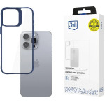 3mk Protection 3mk Satin Armor Case+ Blue for Apple iPhone 16 Pro Max - Transparent - (W-3SaArCpBu-AiP16PM-0)