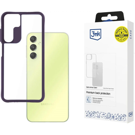3mk Protection 3mk Satin Armor Case+ Purple for Samsung Galaxy A25 5G - transparent - (W-3SaArCpPu-SaA245G-0)