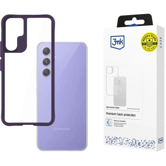 3mk Protection 3mk Satin Armor Case+ Purple for Samsung Galaxy A54 5G - transparent - (W-3SaArCpPu-SaA545G-0)