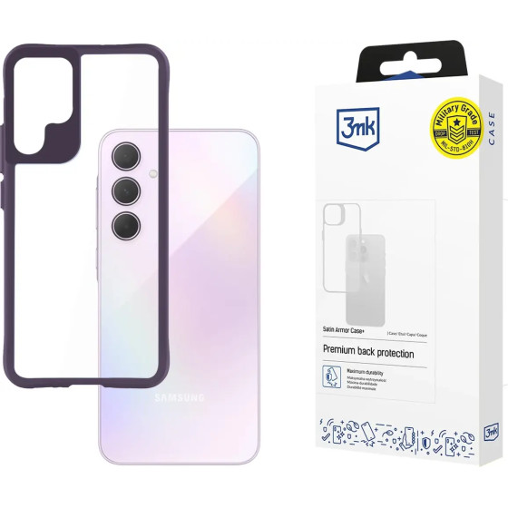 3mk Protection 3mk Satin Armor Case+ Purple for Samsung Galaxy A35 5G - transparent - (W-3SaArCpPu-SaGa106-0)