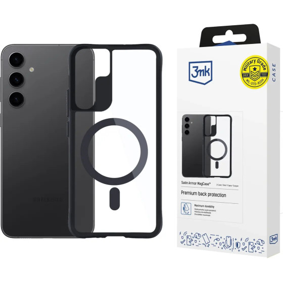 3mk Protection 3mk Satin Armor MagCase for Samsung Galaxy S24 - Transparent - (156087-0)