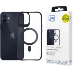 3mk Protection 3mk Satin Armor MagCase with MagSafe for iPhone 12 / 12 Pro - Clear with Black Frame - (156071-0)