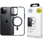 3mk Protection 3mk Satin Armor MagCase with MagSafe for iPhone 12 Pro Max - Clear with Black Frame - (156072-0)