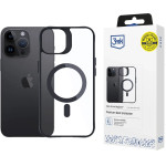 3mk Protection 3mk Satin Armor MagCase with MagSafe for iPhone 14 Pro - Clear with Black Frame - (156077-0)