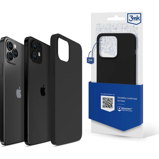 3mk Protection 3mk Silicone Case for iPhone 12 / iPhone 12 Pro - black - (147270-0)