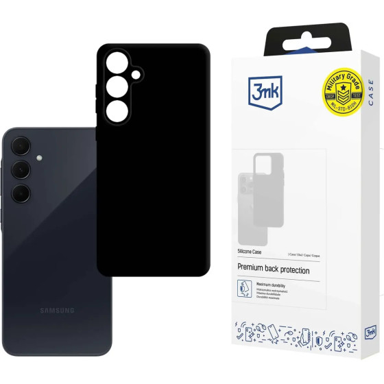 3mk Protection 3mk Silicone Case for Samsung Galaxy A35 5G - Black - (W-3SilCa-SaGa106-0)
