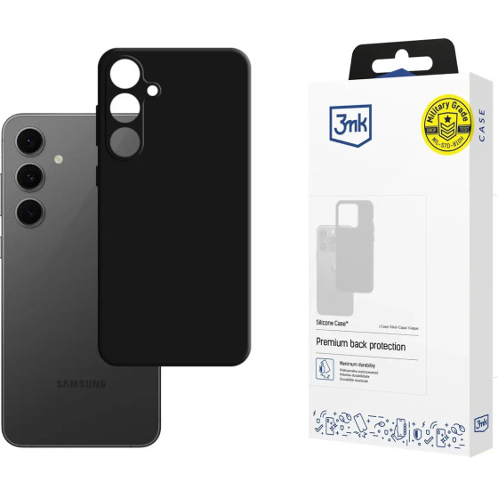 3mk Protection 3mk Silicone Case for Samsung Galaxy S24 FE - Black - (W-3SilCa-SaS24FE-0)
