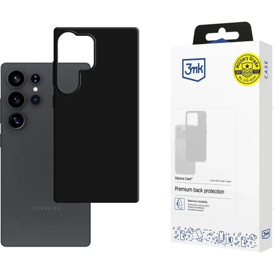 3mk Protection 3mk Silicone Case for Samsung Galaxy S25 Ultra - Black - (W-3SilCa-SGS25U-0)