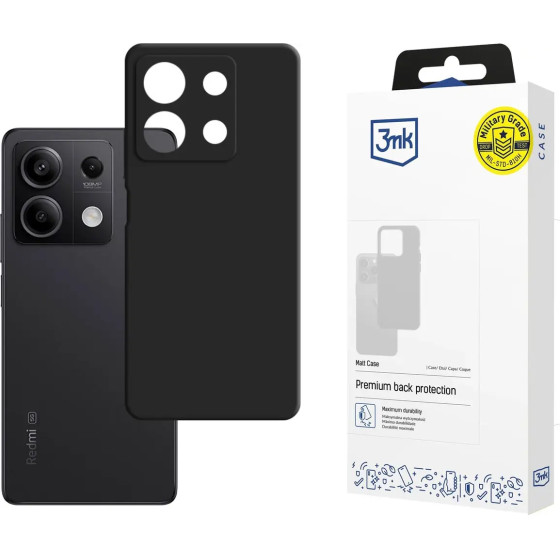 3mk Protection 3mk Silicone Case for Xiaomi Redmi Note 13 5G - Black - (W-3SilCa-ReN135G-0)