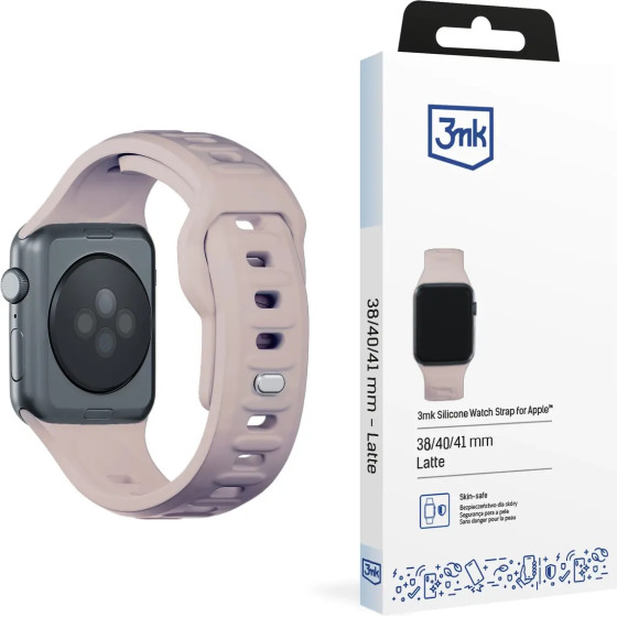 3mk Protection 3mk Silicone Watch Strap for Apple Watch 38 / 40 / 41 mm - beige - (156316-0)