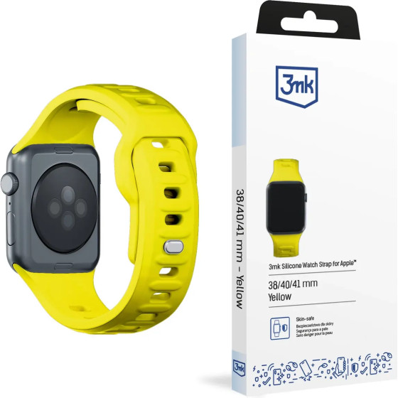 3mk Protection 3mk Silicone Watch Strap for Apple Watch 38 / 40 / 41 mm - yellow - (156325-0)