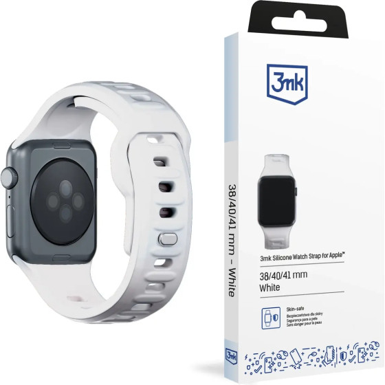 3mk Protection 3mk Silicone Watch Strap for Apple Watch 38 / 40 / 41 mm - white - (156324-0)
