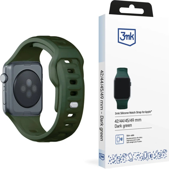 3mk Protection 3mk Silicone Watch Strap for Apple Watch 42 / 44 / 45 / 49 mm - green - (156328-0)