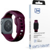3mk Protection 3mk Silicone Watch Strap for Apple Watch 42 / 44 / 45 / 49 mm - Burgundy - (156332-0)