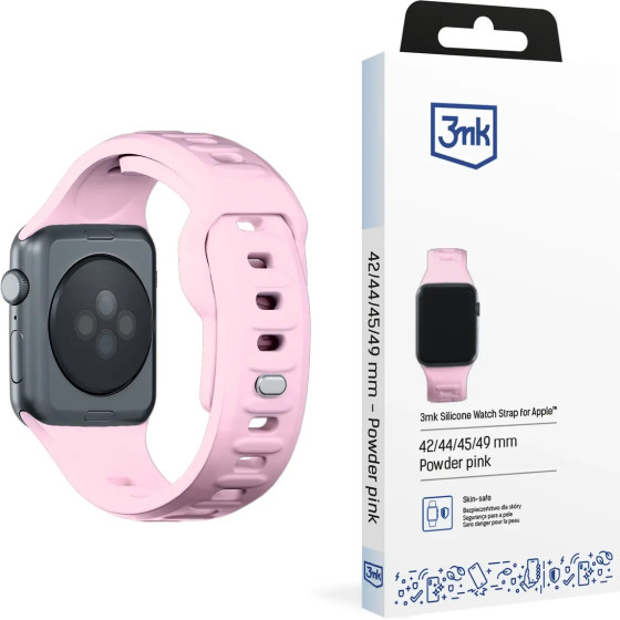 3mk Protection 3mk Silicone Watch Strap for Apple Watch 42 / 44 / 45 / 49 mm - pink - (156336-0)