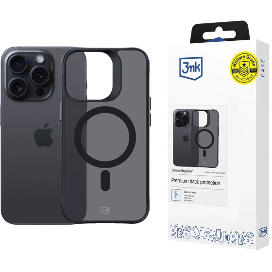 3mk Protection 3mk Smoke MagCase with MagSafe for iPhone 13 Pro - Semi-transparent - (156069-0)