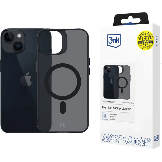 3mk Protection 3mk Smoke MagCase with MagSafe for iPhone 13 / 14 - semi-transparent - (156067-0)