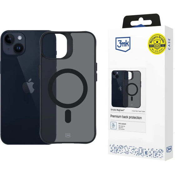 3mk Protection 3mk Smoke MagCase with MagSafe for iPhone 14 Plus - Semi-Transparent - (156062-0)