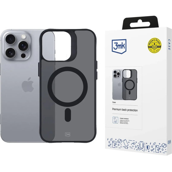 3mk Protection 3mk Smoke MagCase with MagSafe for iPhone 16 Pro Max - Semi-Transparent - (W-3SmoMaCa-AiP16PM-0)