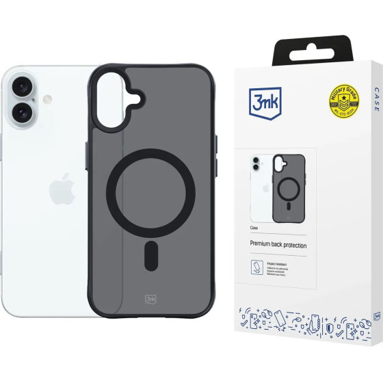 3mk Protection 3mk Smoke MagCase with MagSafe for iPhone 16 Plus - semi-transparent - (W-3SmoMaCa-AiP16Plu-0)